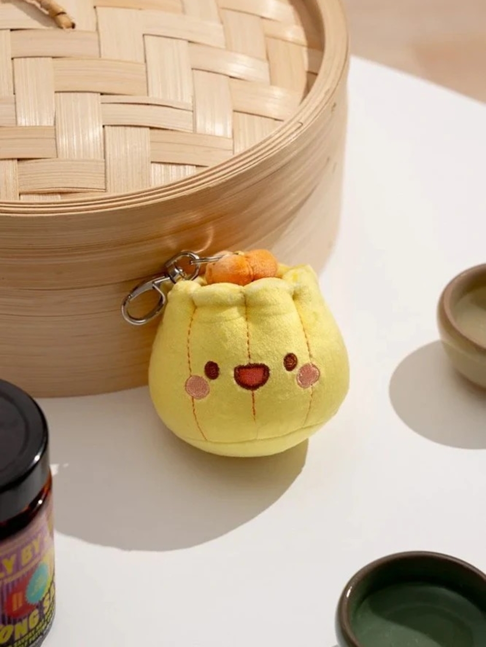 Smoko Siu Mai Dumpling Plush Keychain for Kids